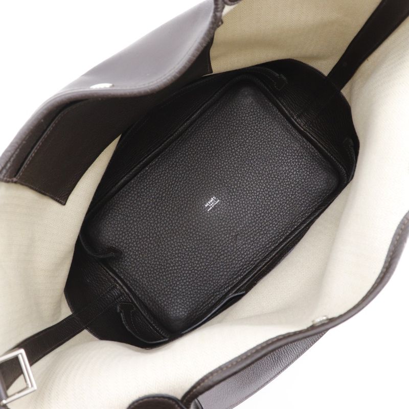 Hermes Picotin GM Amazonia Brown □F Ladies Shoulder Bag