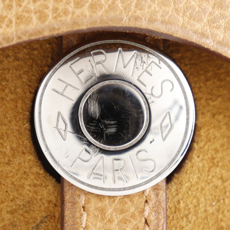 Hermes Sac Colorado MM Toile Ashe X Vacheriege Gold Brown □I Ladies Shoulder Bag