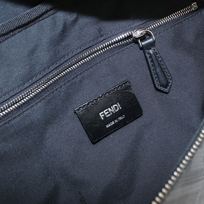 Fendi Belt Bag Diagonal 7va434 A9XS Body Bag PVC Leather Men