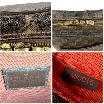 Louis Vuitton Shoulder Bag Olaf PM Damier Leather Ebène Brown Crossbody Bag