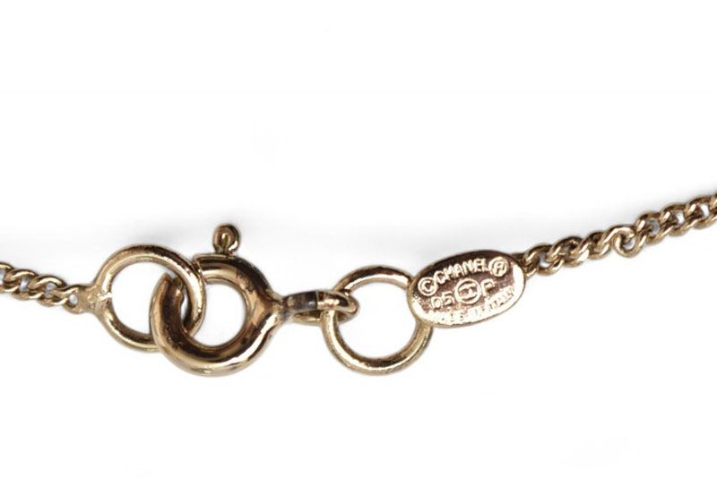 Chanel Bangle Chain Bracelet Chanel CC Coco Heart Pink Gold 05