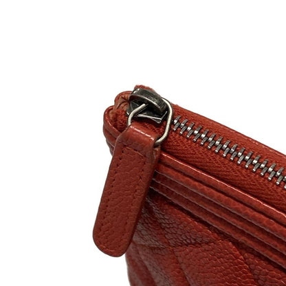 Chanel Clutch Bag Boy Chanel/matelasse Red Vintage Silver Hardware