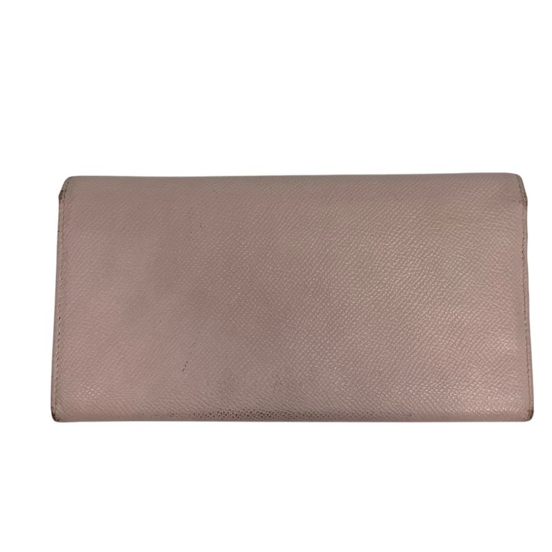 1652 Bvlgari Long Wallet Leather Pink Wallet Silver Hardware 30415