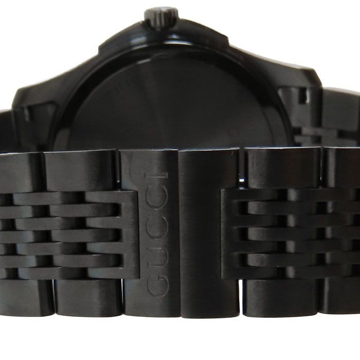 Gucci G-timeless 126.2 Black Dial SS Stainless Steel Battery Operated Automatic