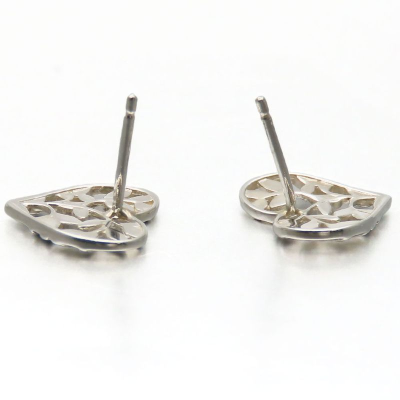 Tiffany & Co Earrings Olive Leaf Heart 925 Silver Approx 1.4g Silver Accessories