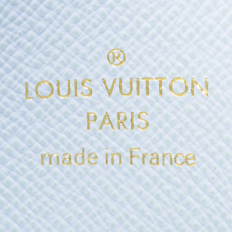 Louis Vuitton Card Case Porte Cles Noir Brown/olympe Blue