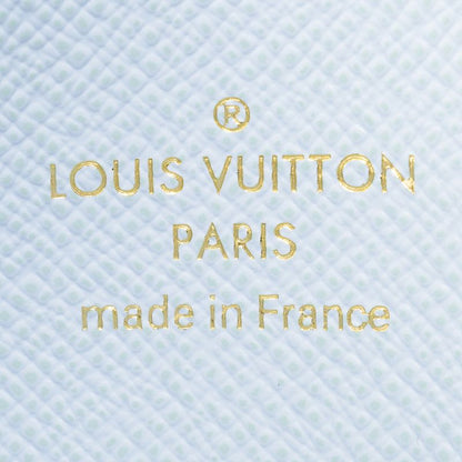 Louis Vuitton Card Case Porte Cles Noir Brown/olympe Blue