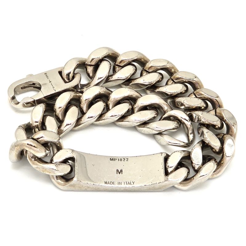 Fendi Bracelet M 205cm (807in) Long Chain Link Plate Fendi Leta Ring Palladium