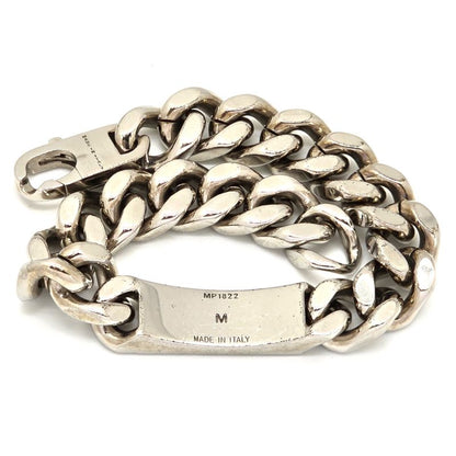 Fendi Bracelet M 205cm (807in) Long Chain Link Plate Fendi Leta Ring Palladium