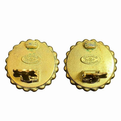 Chanel 95P Matelasse Coco Mark Branded Accessories Earrings Ladies