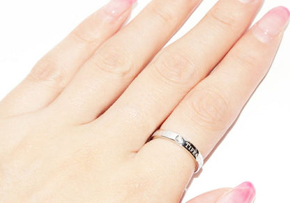 Tiffany & Co Ring Pt950 Diamond 3P (007ct) T&CO Band Ring With Flat Band Ring