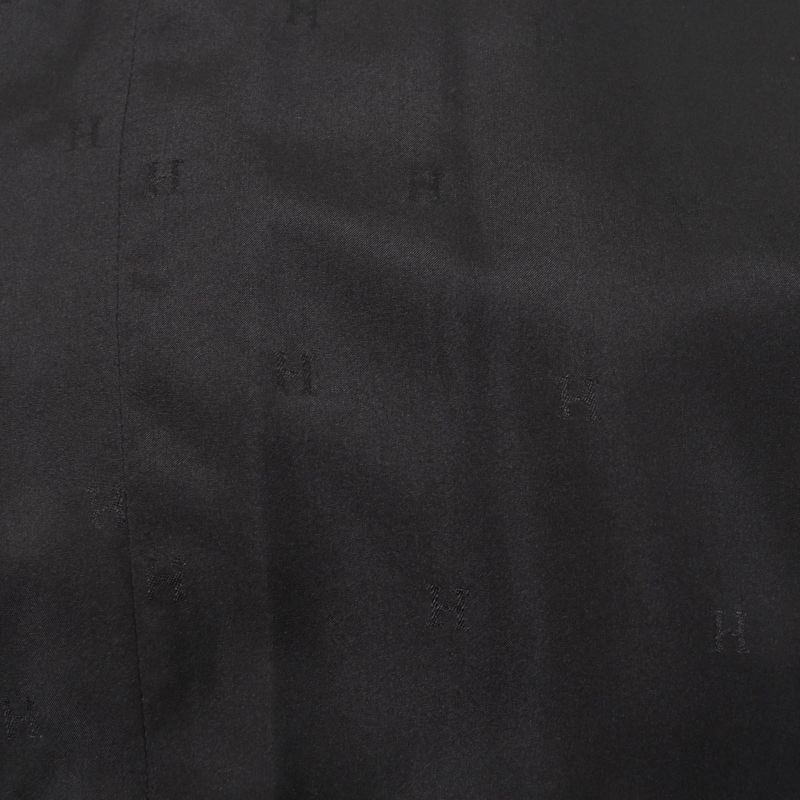 Hermes 100% Wool 100% Silk Lining Lining H Pattern Knee Length Tight Skirt