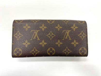Louis Vuitton Monogram Portefeuille Emilie Zipper Long Wallet M41943 Brown ×