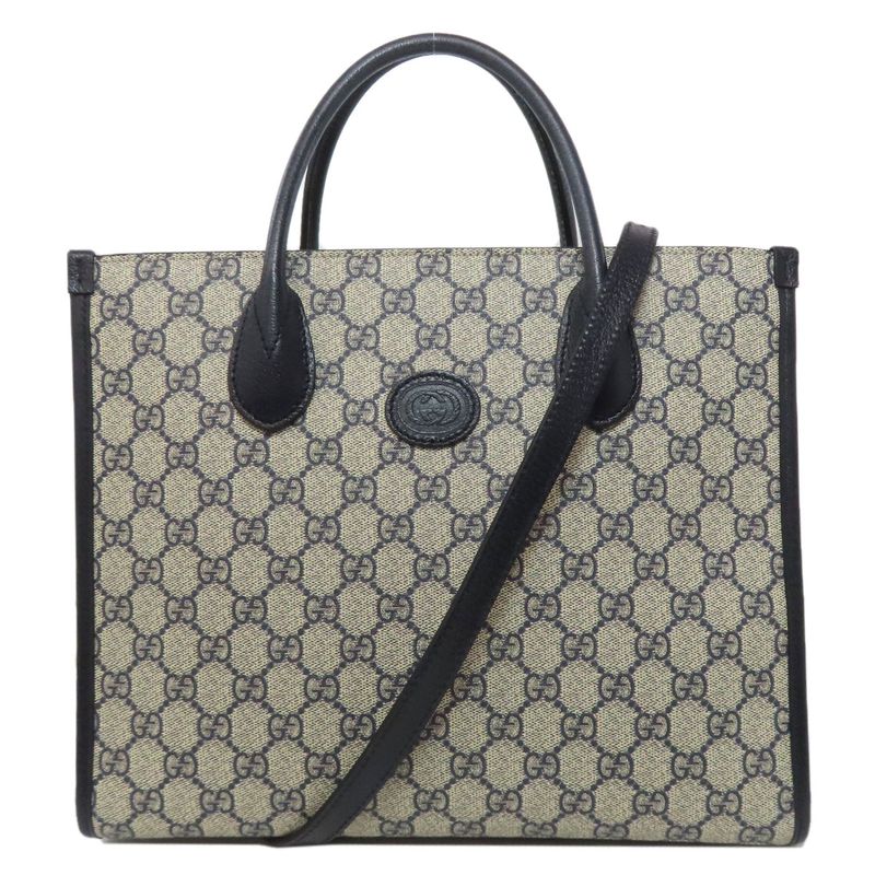 Gucci 659983 GG Supreme 2WAY Tote Bag PVC Ladies