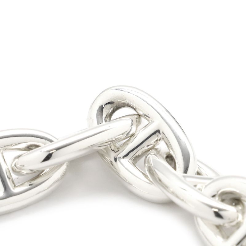 Hermes Bracelet Chaine D'ancre GM Silver 925 Silver 11 Frames Star Ring Silver
