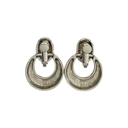 Yves Saint Laurent Hall Earrings Silver Accessories