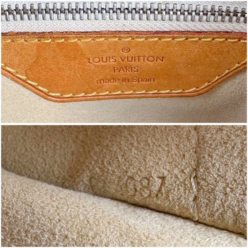 Louis Vuitton Damier Azure Leather Hampstead PM Tote Bag Shoulder Bag Shoulder