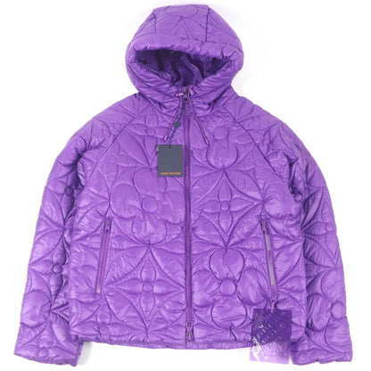 Louis Vuitton 22AW Hmb47w Monogram Flower Hooded Quilted Jacket Blouson Purple