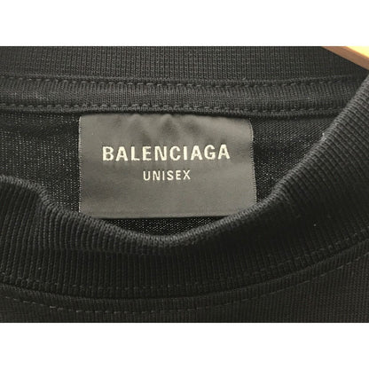 Balenciaga Bleach Out Short Sleeve T-Shirt Size L 739028 Black
