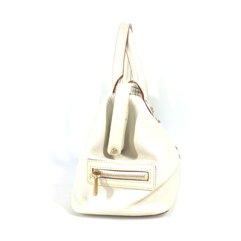 Louis Vuitton Handbag Angenieux PM M91811 Suhari Leather White
