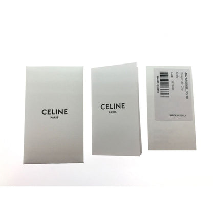 Celine Earrings Heart & Logo Gold Color Women's Accessories