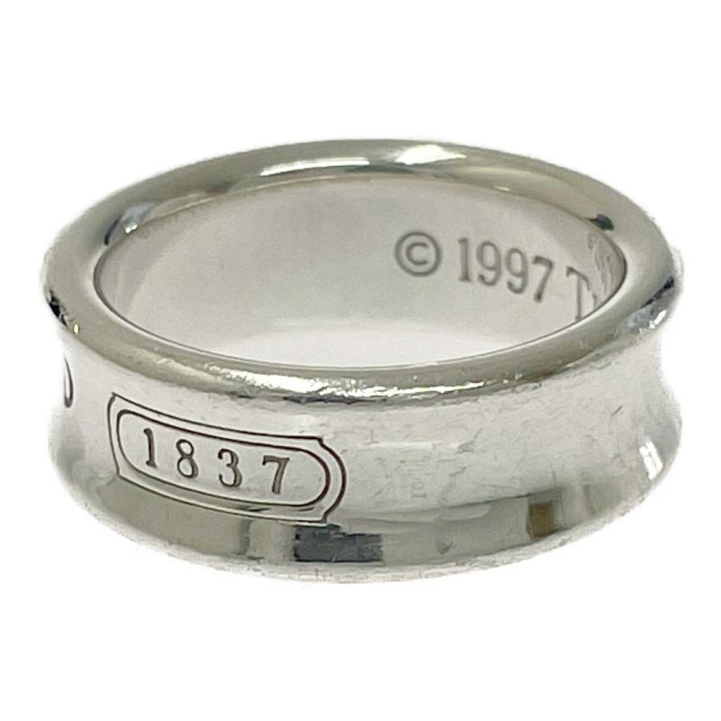 Tiffany & Co Silver 1837 Narrow Ring 7.0g 925 Engraved 457192 Ring