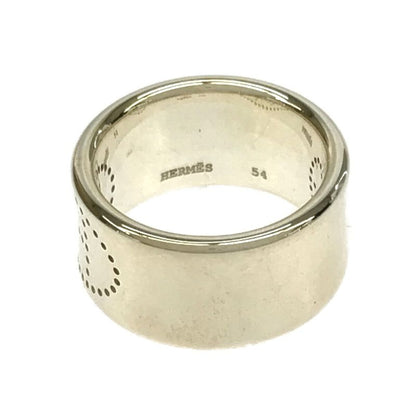 Hermes Evelyn Ring Size 13.5 Silver 925 12.9g #54 Accessories H14339