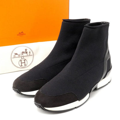 Hermes Sneakers Size 36.5 Socks Sneakers High Cut H Logo Shoes Made In Italy