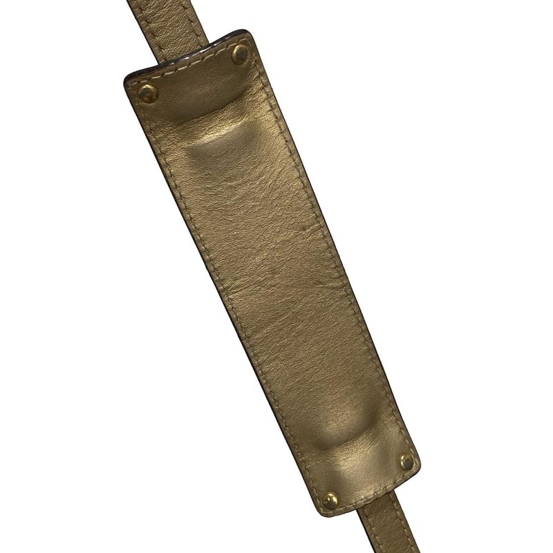 Loewe Shoulder Bag Pockets White×light Gray×gold Leather