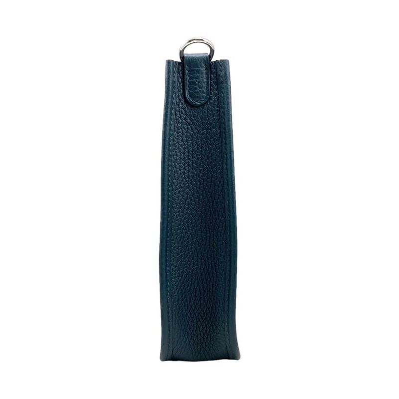 Hermes Shoulder Bag Evelyn TPM Z Engraved Taurillon Clemence Vert Chypre Green