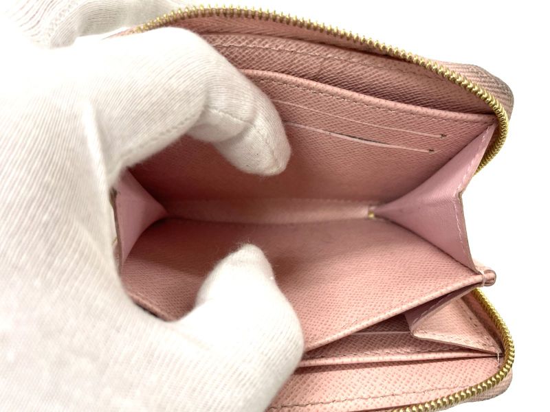 Louis Vuitton Damier Azure Zippy Coin Purse Coin Case Coin Case N60229 Ivory ×