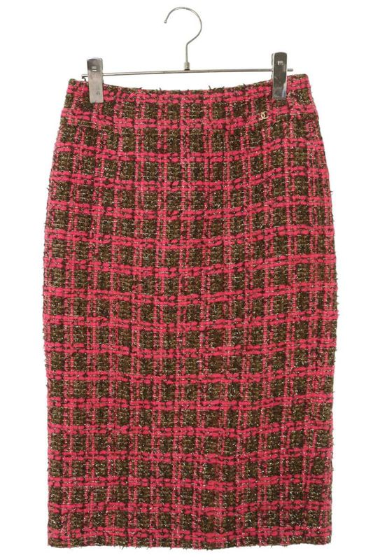 Chanel P73672v65199 Tweed Skirt Women 34