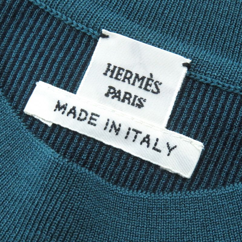 Hermes 22SS 2e2601d4 Silk Chaine D'ancre Clicetis Pattern Crew Neck Short