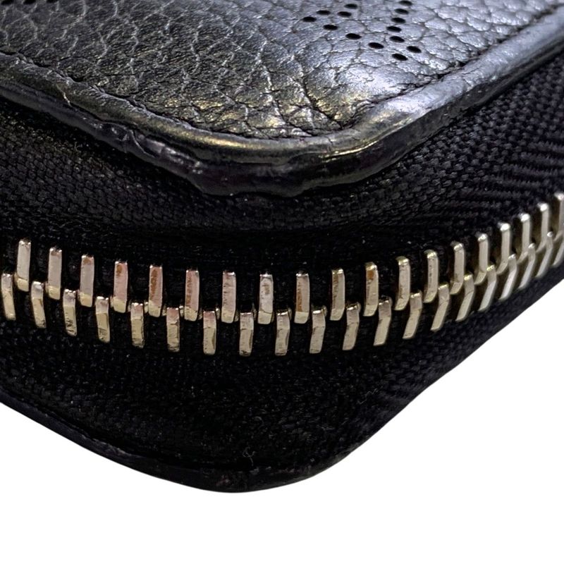 2829 Louis Vuitton Zippy Wallet Long Wallet M61867 Calf Leather Black Silver