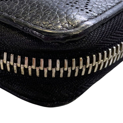 2829 Louis Vuitton Zippy Wallet Long Wallet M61867 Calf Leather Black Silver