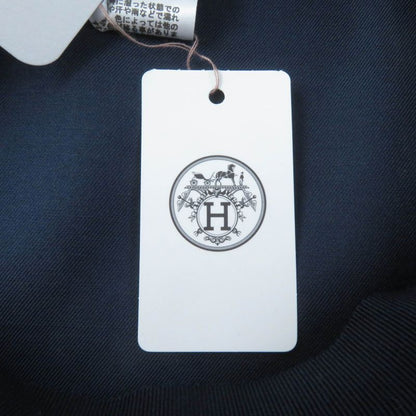 Hermes Vauban Toile Ashe Serie Hardware Chaine D'ancre Casket White Navy 56