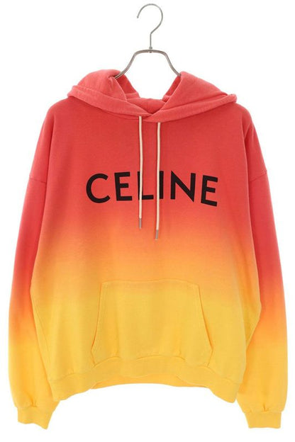 Celine 2y321658y Logo Print Gradient Hoodie Men's L