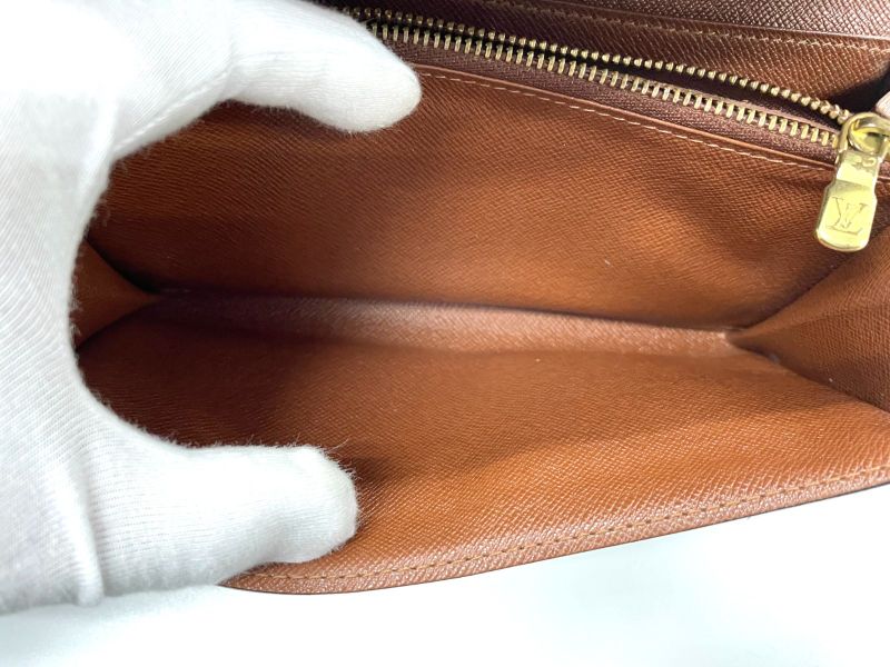 Louis Vuitton Monogram Pochette Portmonnaie Cles Di Long Wallet M61726 Brown