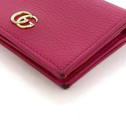 Gucci Bifold Wallet Pink GG Marmont
