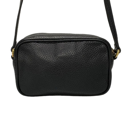 Gucci Shoulder Bag Double G 347994 Black Leather