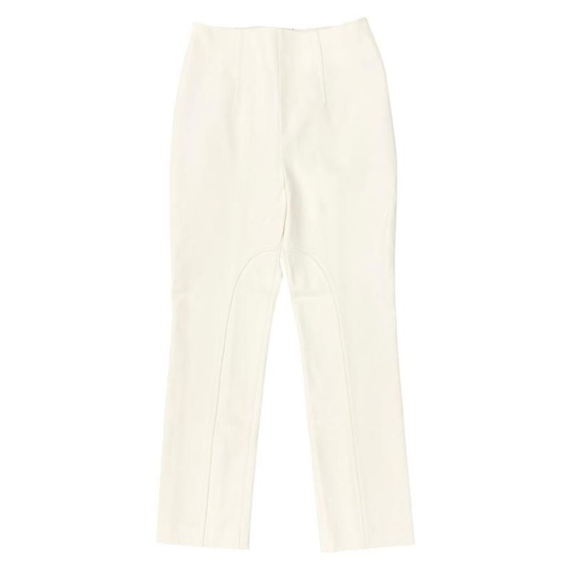Hermes Slacks High Waist Pants 4h0478dr Size 34 Ivory White Hermes