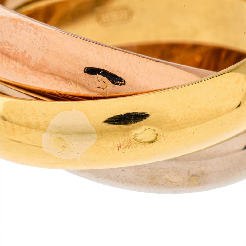 Cartier Trinity LM Ring #53 18K Yellow Gold 139g 18K Pink Gold 18K White Gold