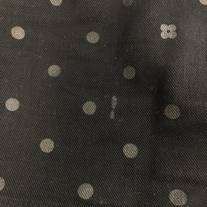 Louis Vuitton Logo Embroidered Dotted Short Denim Pants Rw091w Wopa06cp4 Black