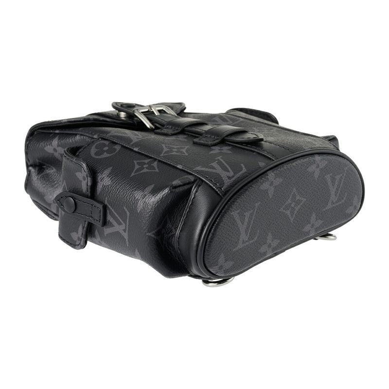 Louis Vuitton Shoulder Bag Nano Christopher Black/gray
