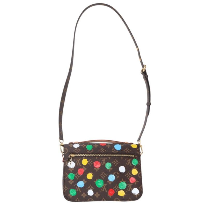 Louis Vuitton M46384 Pochette Metis MM Painted Dot Monogram Shoulder Bag Women