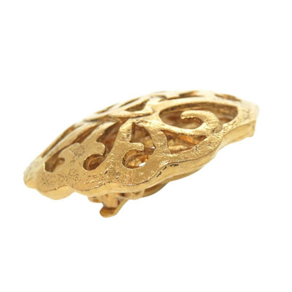 Chanel Vintage Coco Mark GP Gold Earrings 0146 Chanel