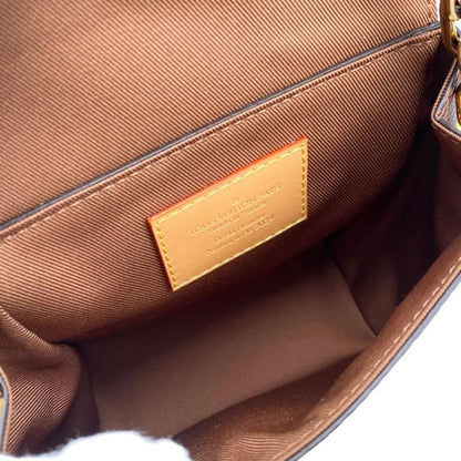 Louis Vuitton Shoulder Bag Nano Steamer N40536 Damier Pop Canvas Yellow Brown