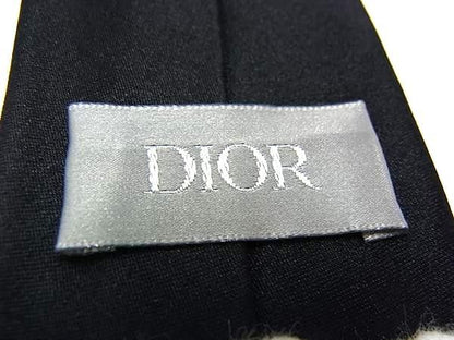 DIOR 100% Silk Tie Business Men's Black Fs2543