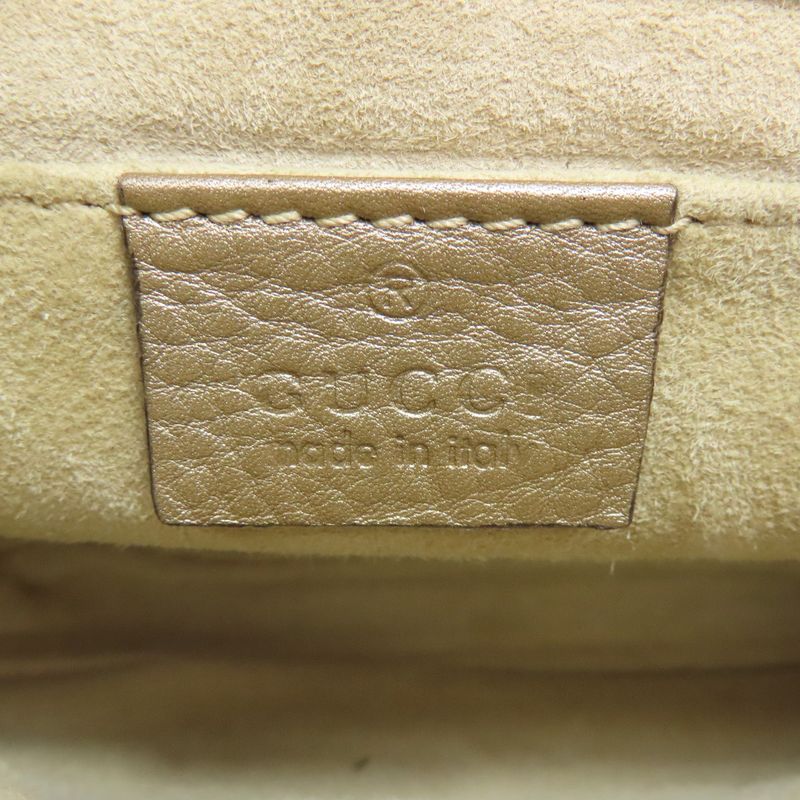 Gucci 251821 Chain Shoulder Bag Leather Women