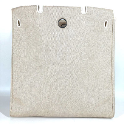 Hermes Shoulder Bag Herbag Only With Replacement Bag Canvas Beige